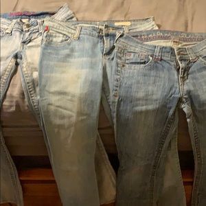 3 pair of jean pants